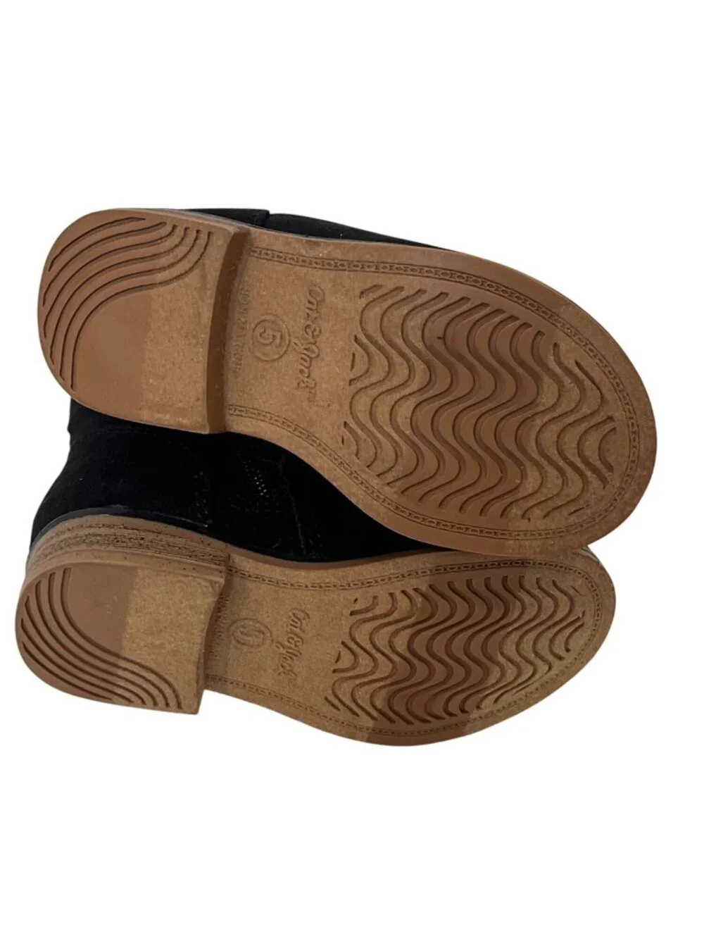 Cat & Jack Toddler Girls Black Star Print Ankle Booties Size 5
